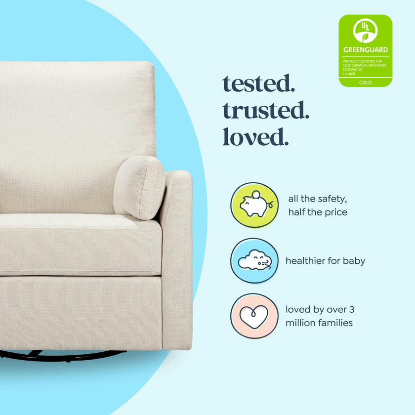 Carter's Ethan Recliner and Swivel Glider | Water Repellent & Stain Resistant fabric