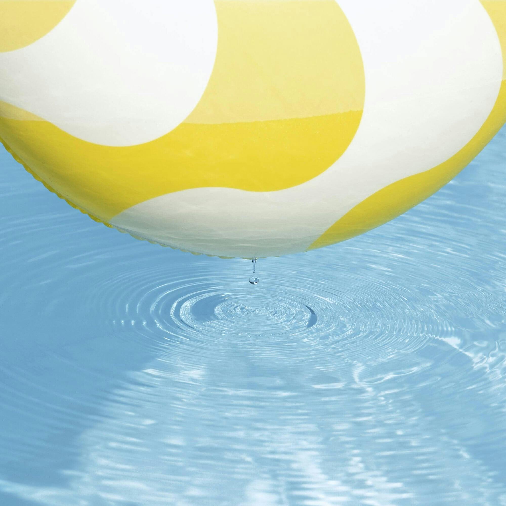 Comfort Plush: Baby Float - Yellow Wavy Square