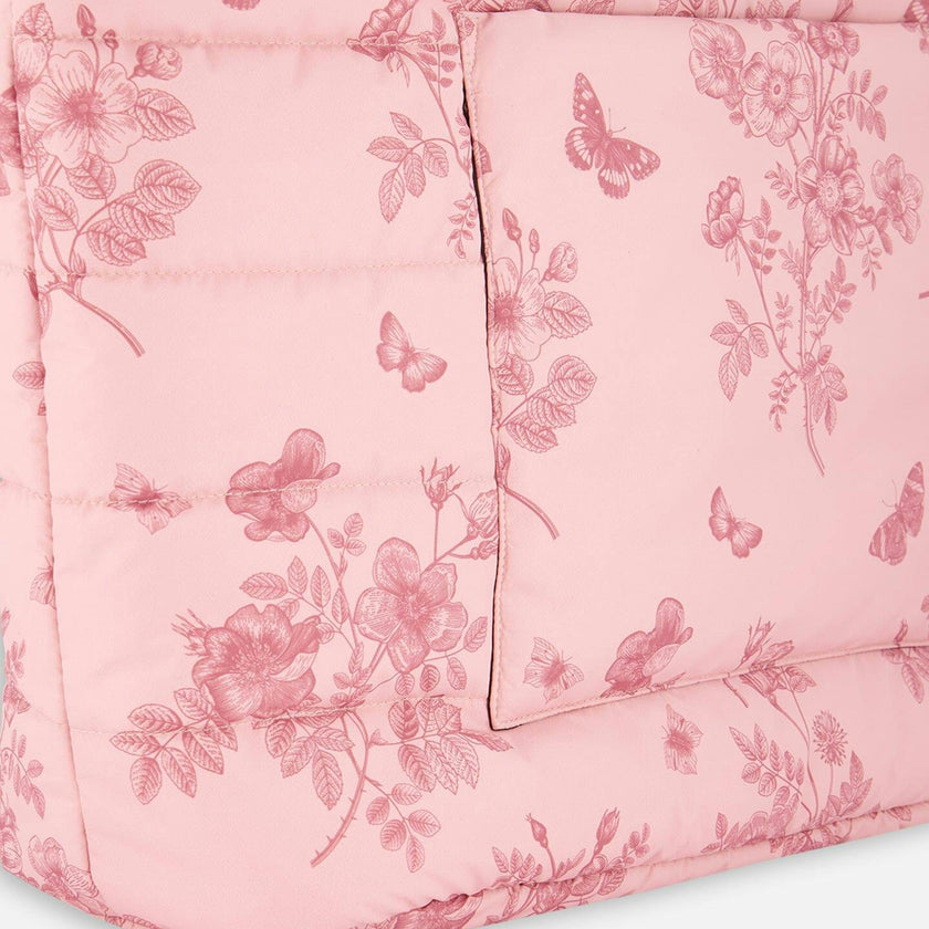 Changing Tote Printed Watercolor Roses