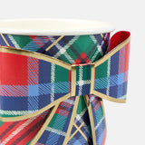 Plaid Mix Bow Cups