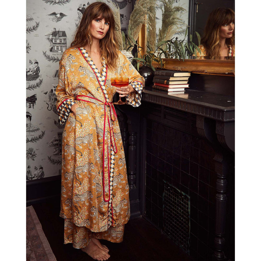 Bagheera, Satin Robe, Tobacco