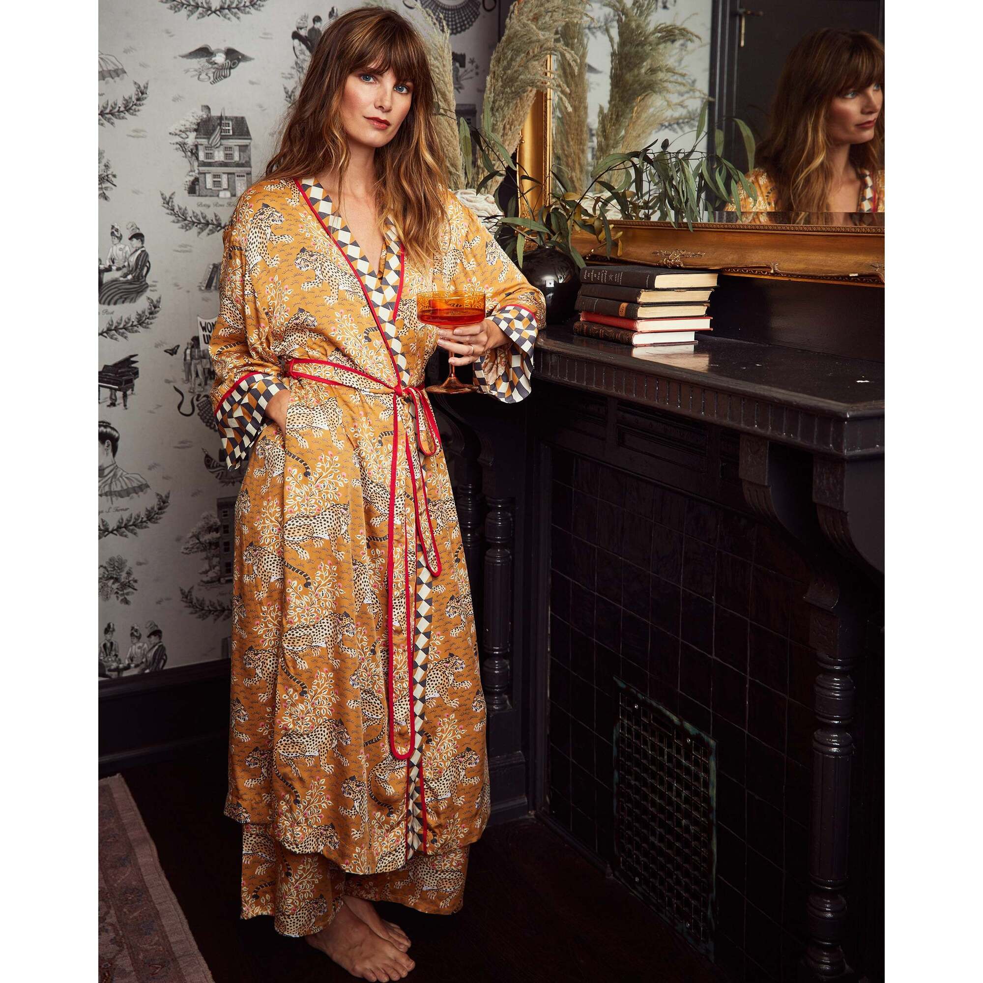 Bagheera, Satin Robe, Tobacco