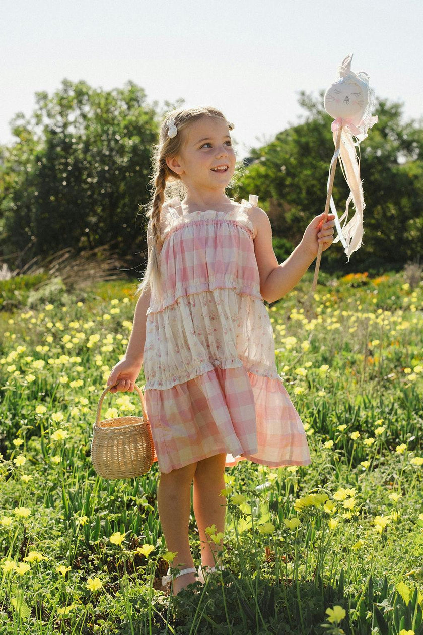 Amber Dress in Pink Gingham