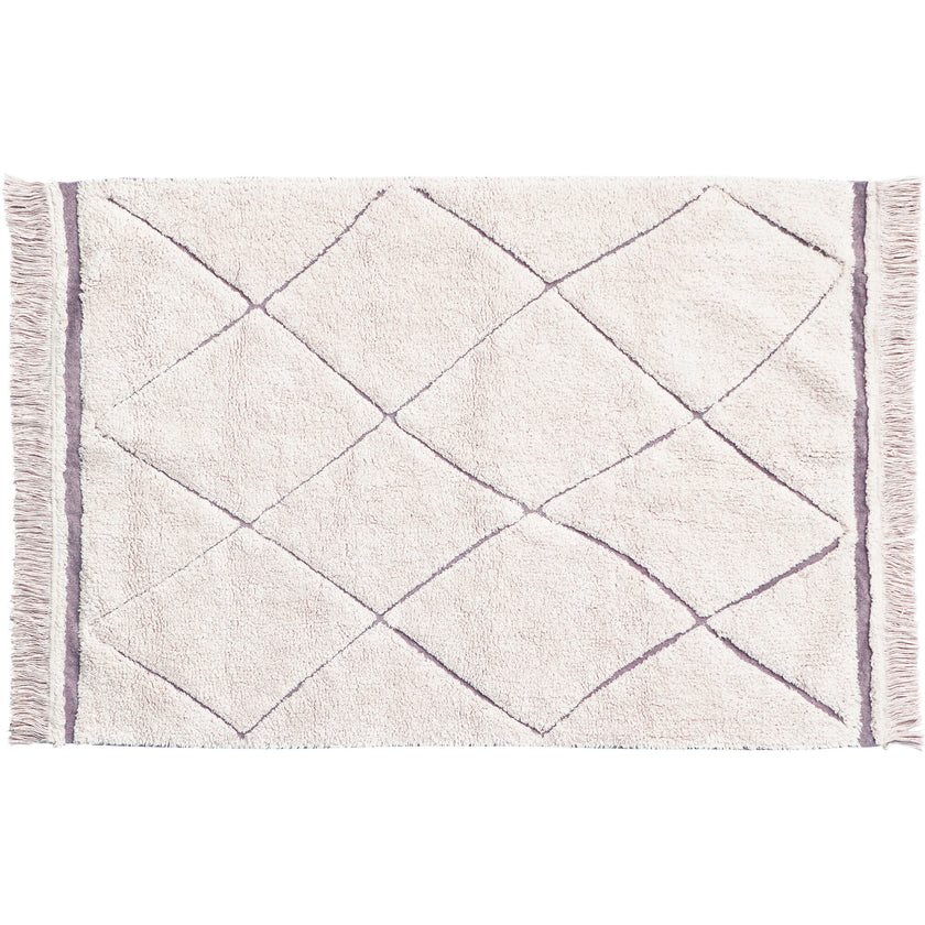 Bereber RugCycled Washable Rug, Natural