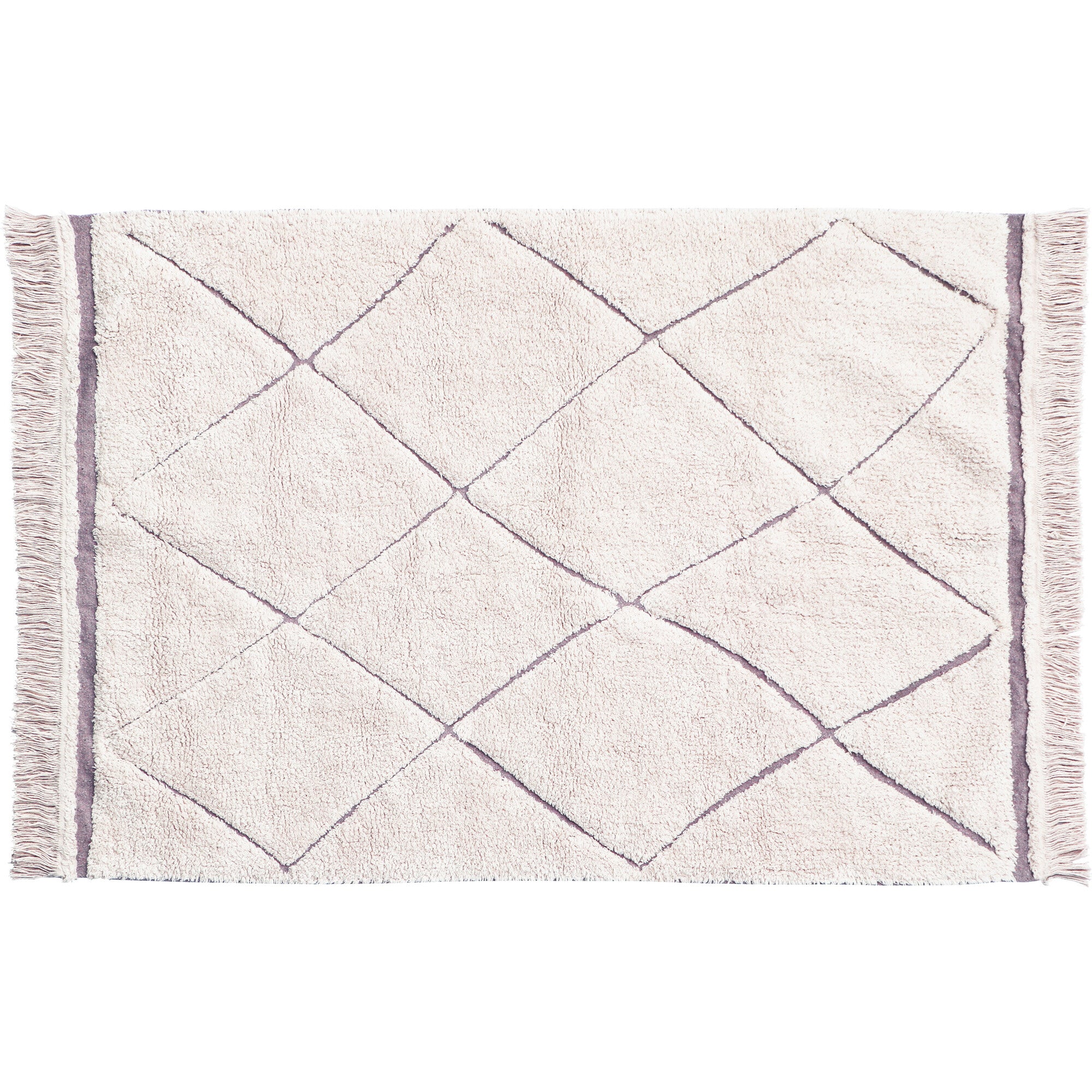 Bereber RugCycled Washable Rug, Natural