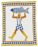 Un Beau Poisson Knit Blanket
