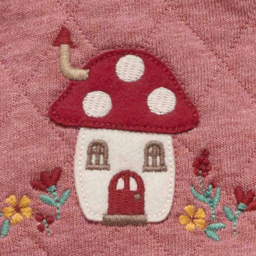 Quilted Overall Toadstool Melange