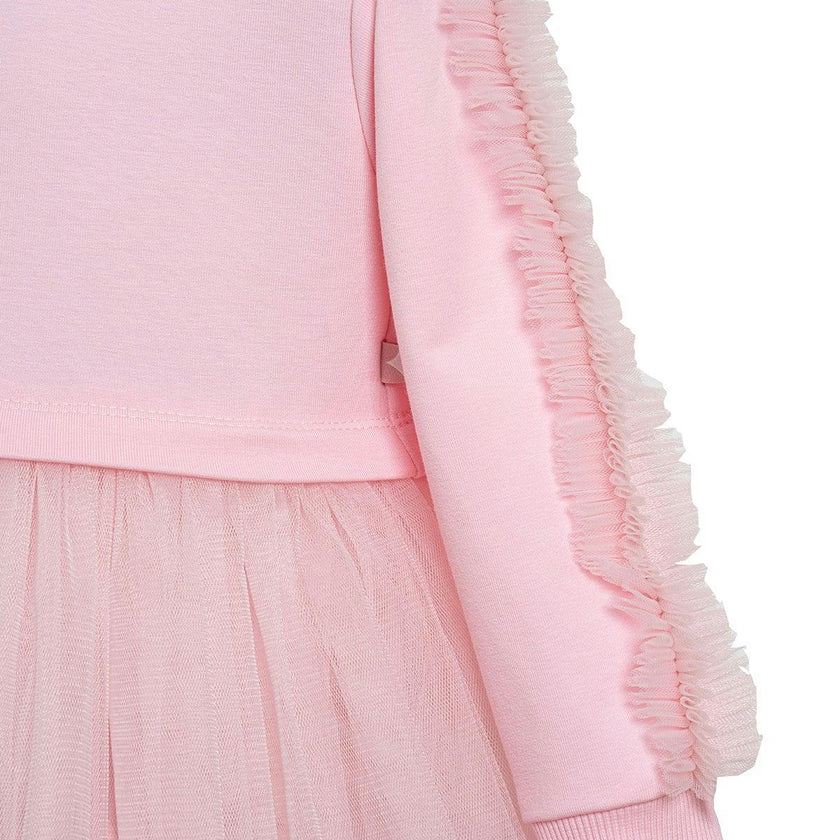 Pink Poppy Sweatshirt Tutu Dress