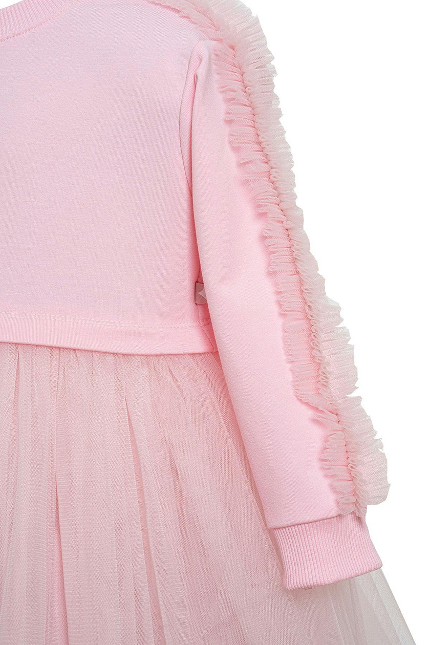 Pink Poppy Sweatshirt Tutu Dress