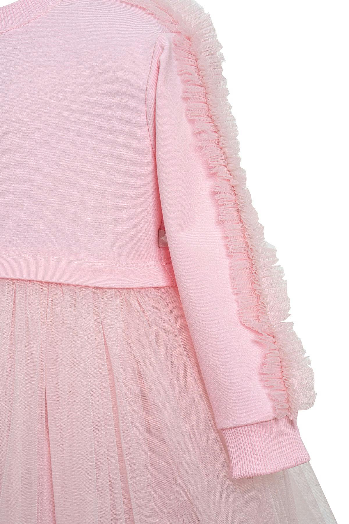 Pink Poppy Sweatshirt Tutu Dress