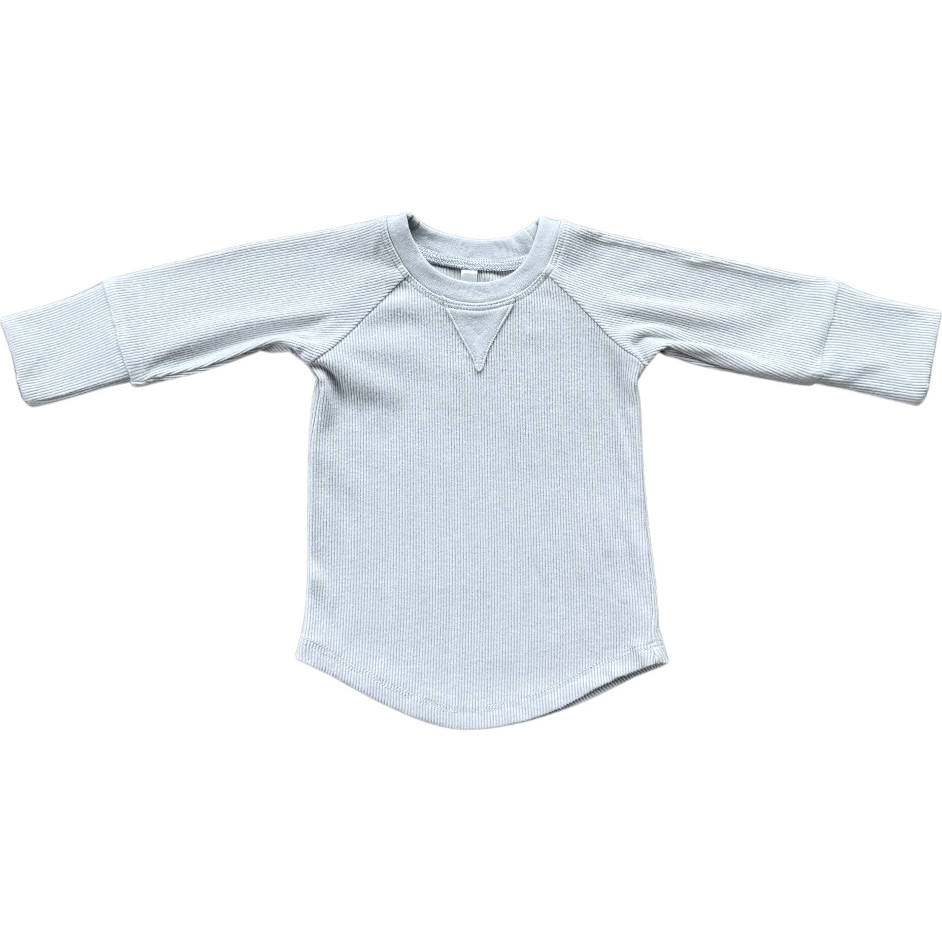 Ribbed Top Gray Dawn