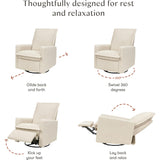 Cali Flange Gliding Swivel Recliner