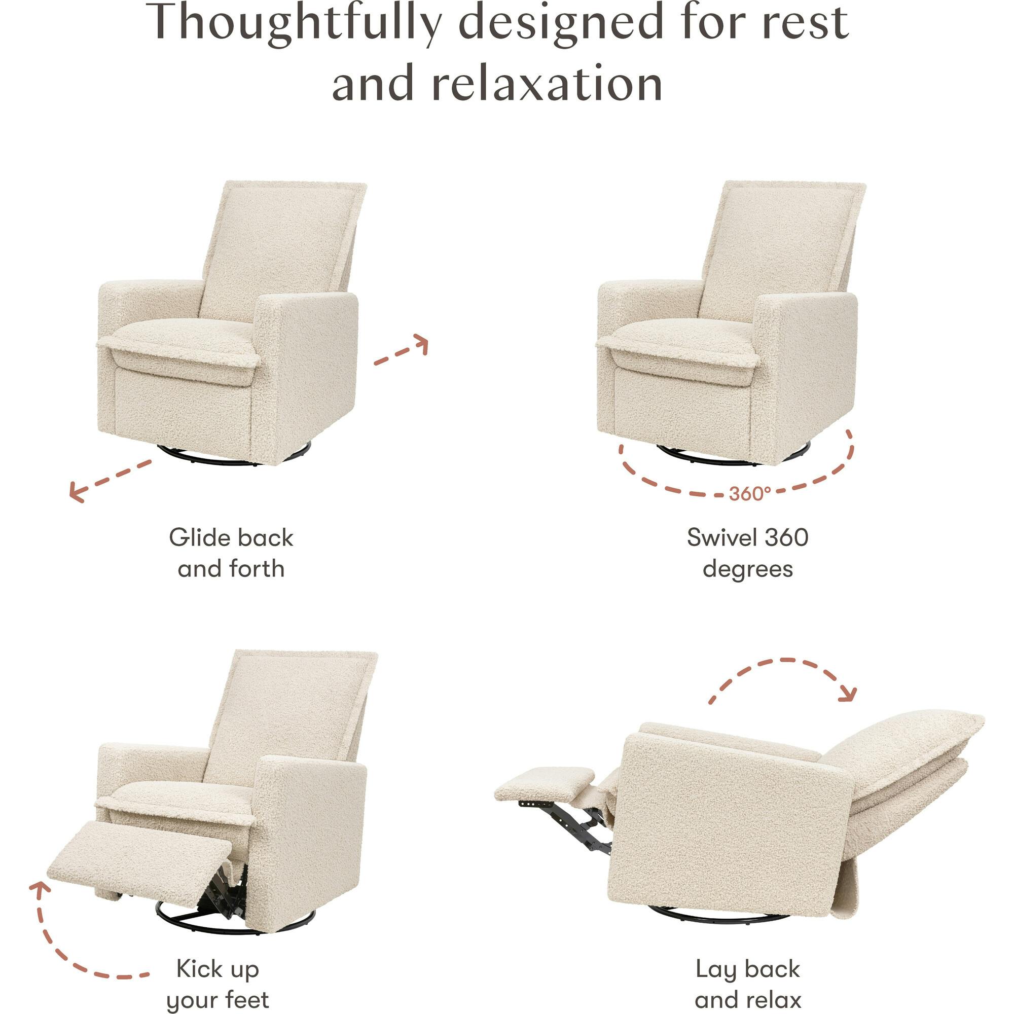 Cali Flange Gliding Swivel Recliner
