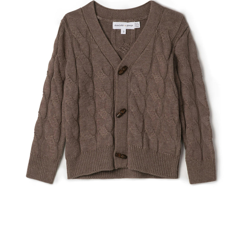 Cable Knit Cardigan Sweater
