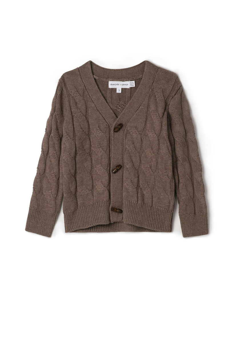 Cardigan Cable Knit Button Front Sweater