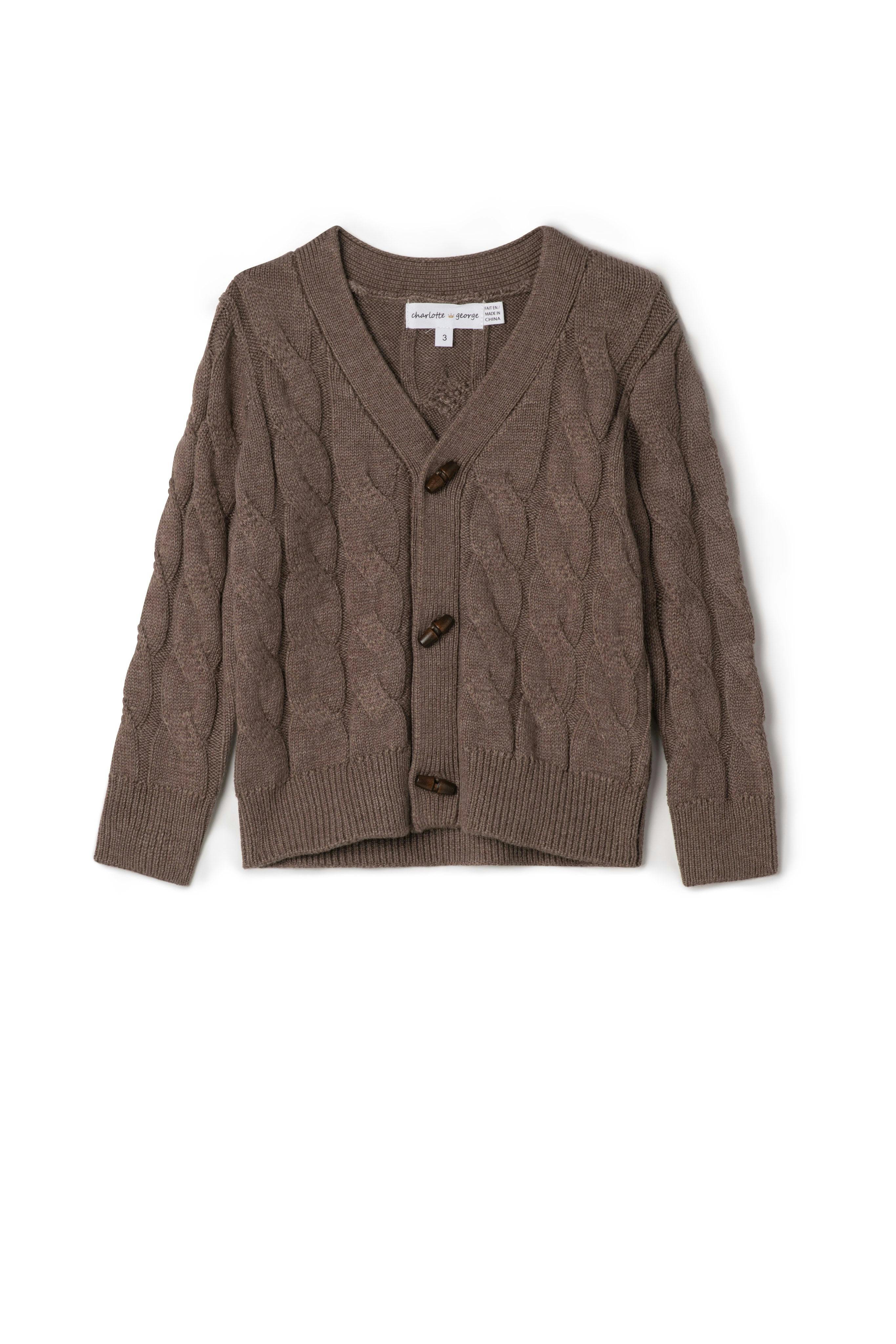 Cardigan Cable Knit Button Front Sweater