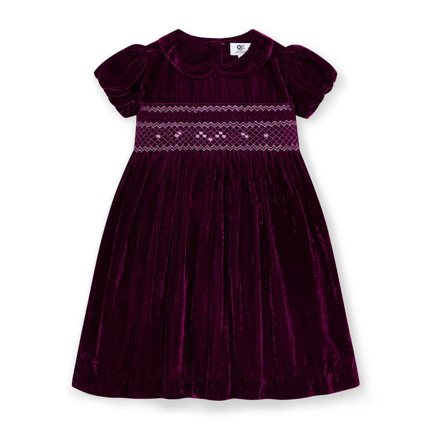 Smocked Girls Party Dress Janey