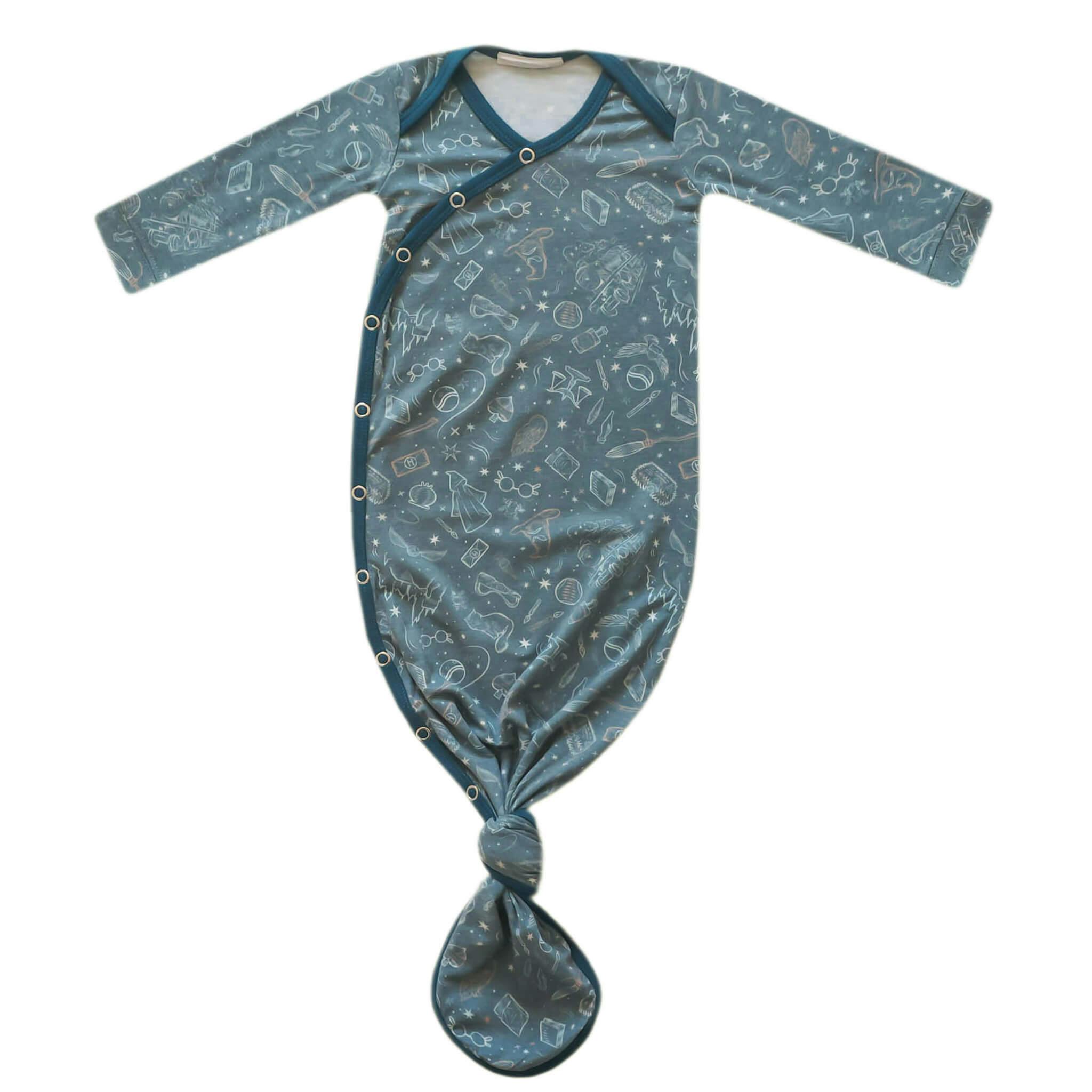 Newborn Knotted Gown - Hogwarts