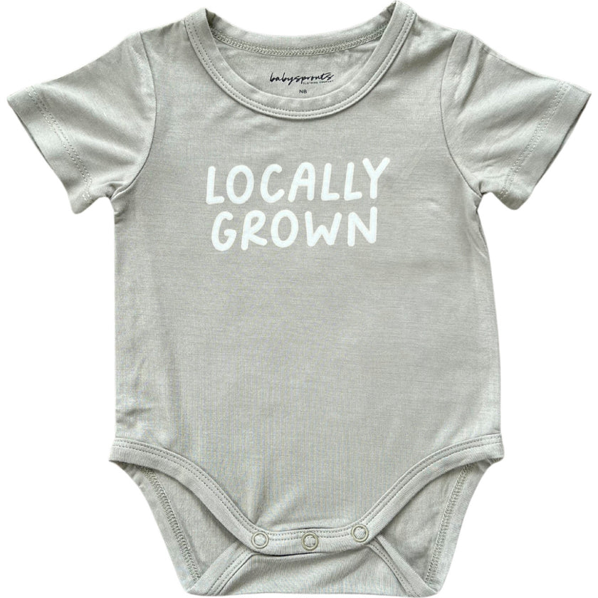 Baby Short Sleeve Bodysuit Locally Grown