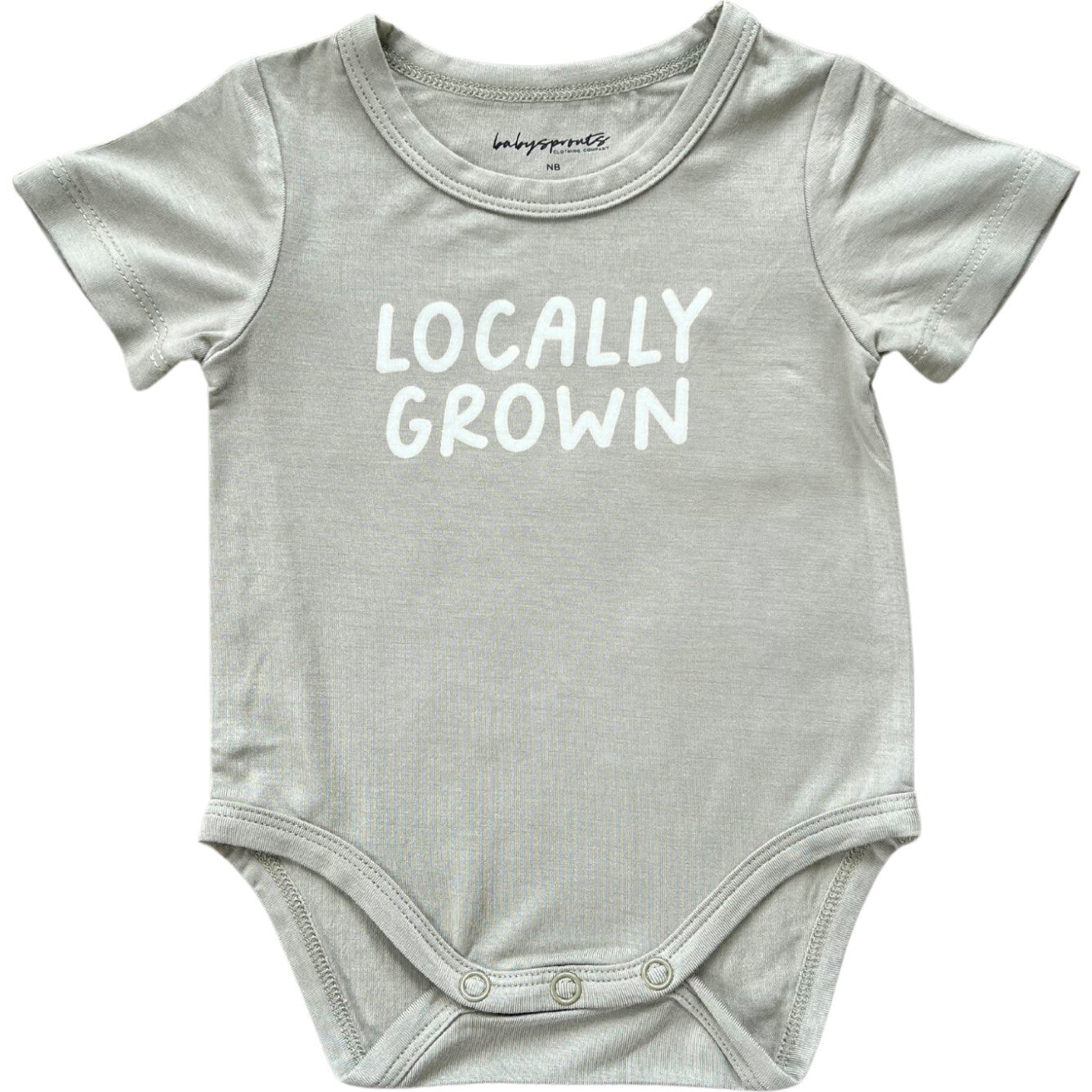 Baby Short Sleeve Bodysuit Locally Grown