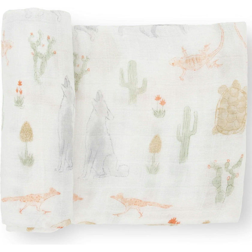 Cotton Muslin Swaddle Blanket - Desert Night
