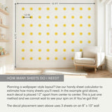 Watercolor Suns • Minis • Peel-and-Stick Wall Decals