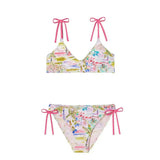 Girls' two-piece swimsuit, pink| GIGI 2P
