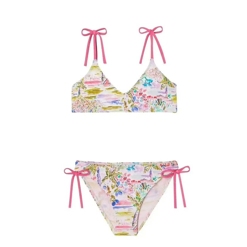 Girls' two-piece swimsuit, pink| GIGI 2P