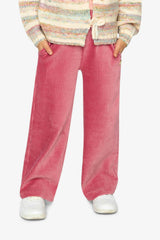 Velour Flare Pants Raspberry Pink