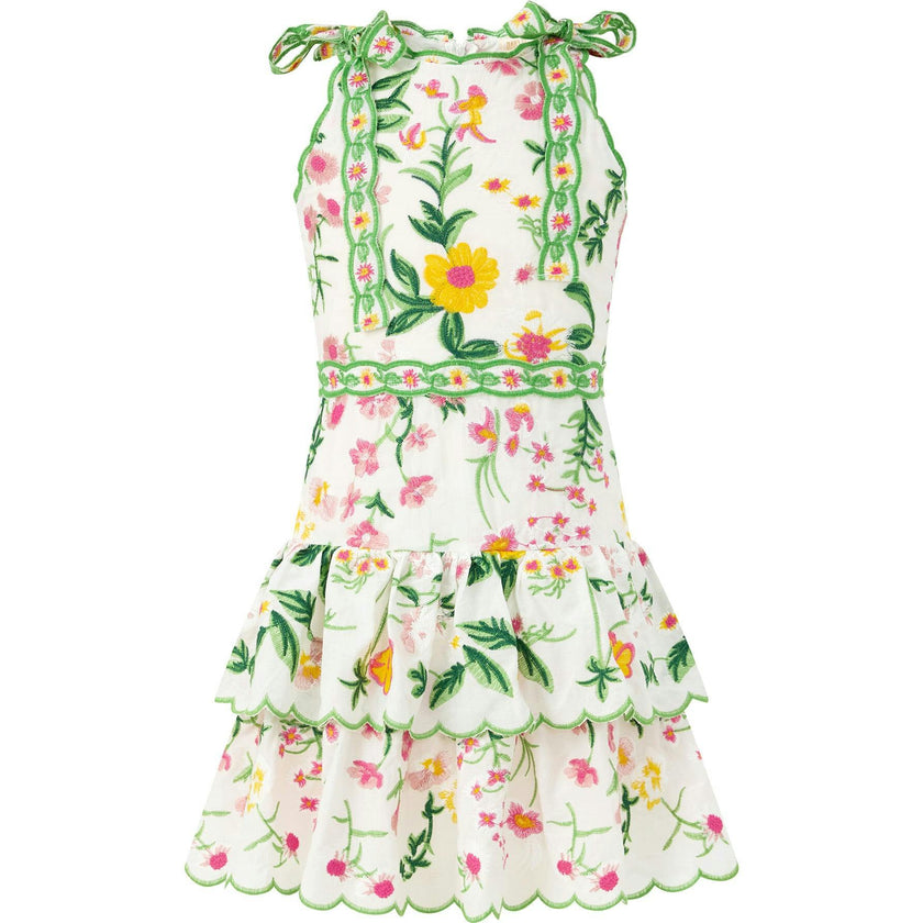 Kaylee Cotton Embroidered Mini Dress
