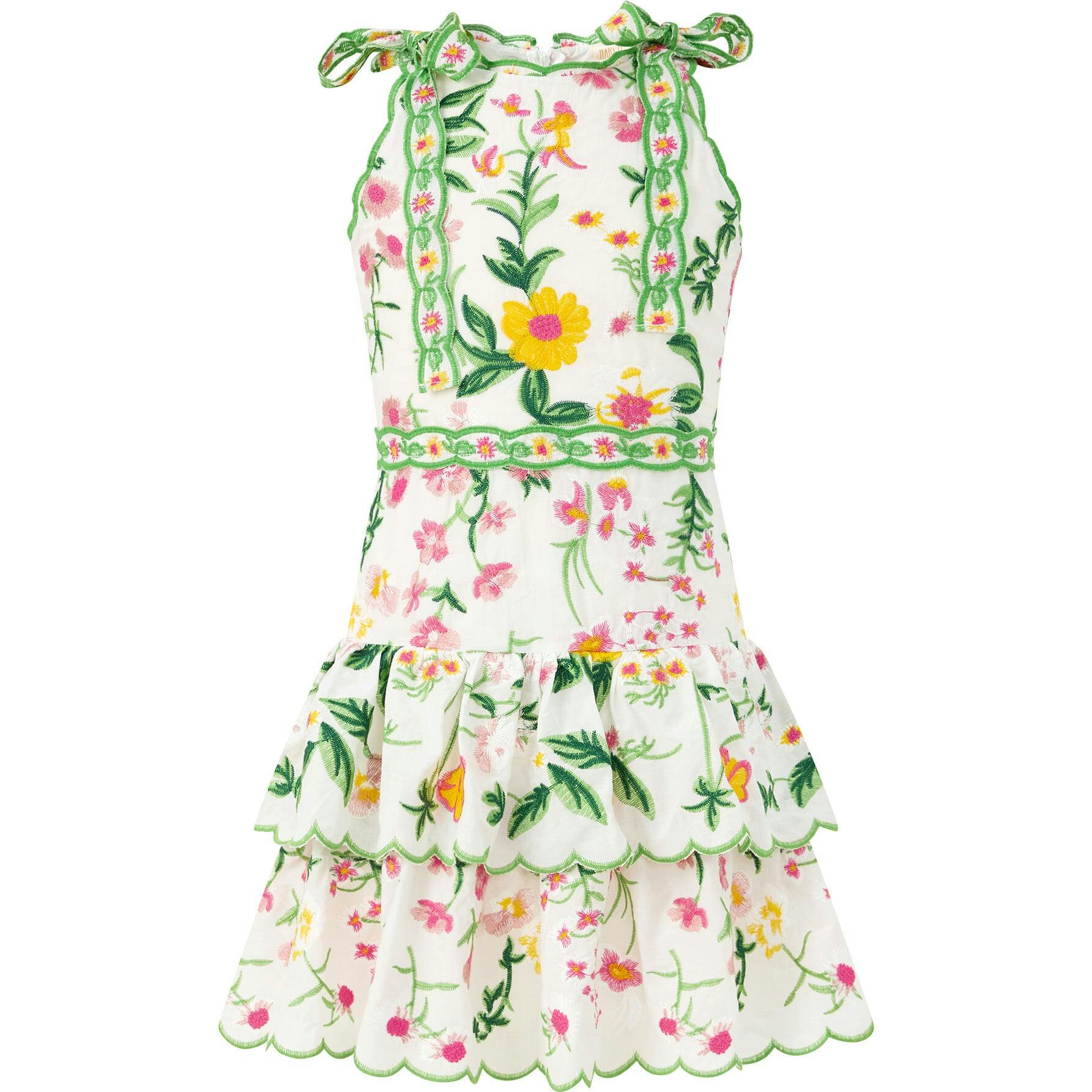 Kaylee Cotton Embroidered Mini Dress