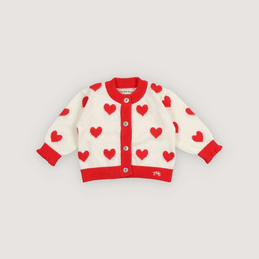 Maqui Baby Cardigan Hearts Jacquard