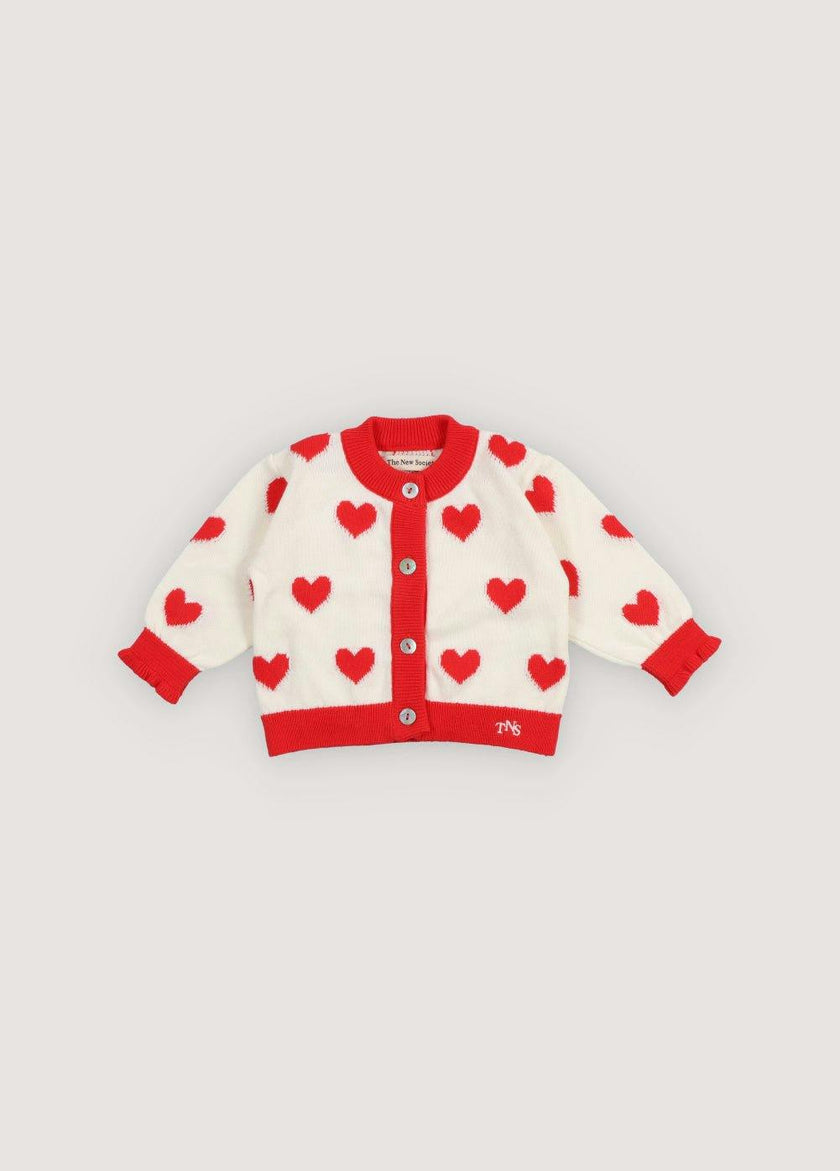 Maqui Baby Cardigan Hearts Jacquard