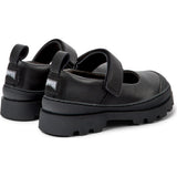 Brutus Leather Mary Jane Shoes, Black