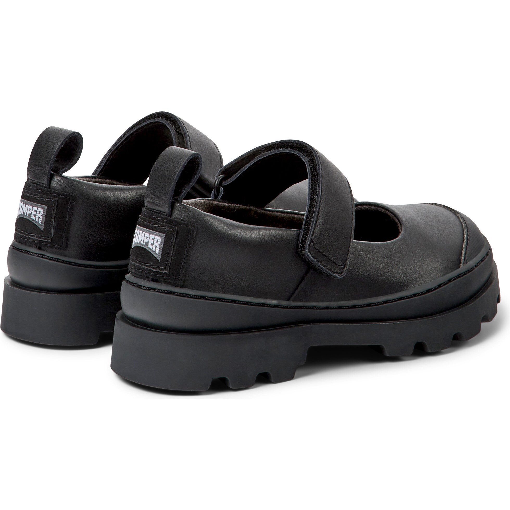Brutus Leather Mary Jane Shoes, Black