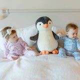 Parker Girls' Zipper Pajama Penguin Party Pink