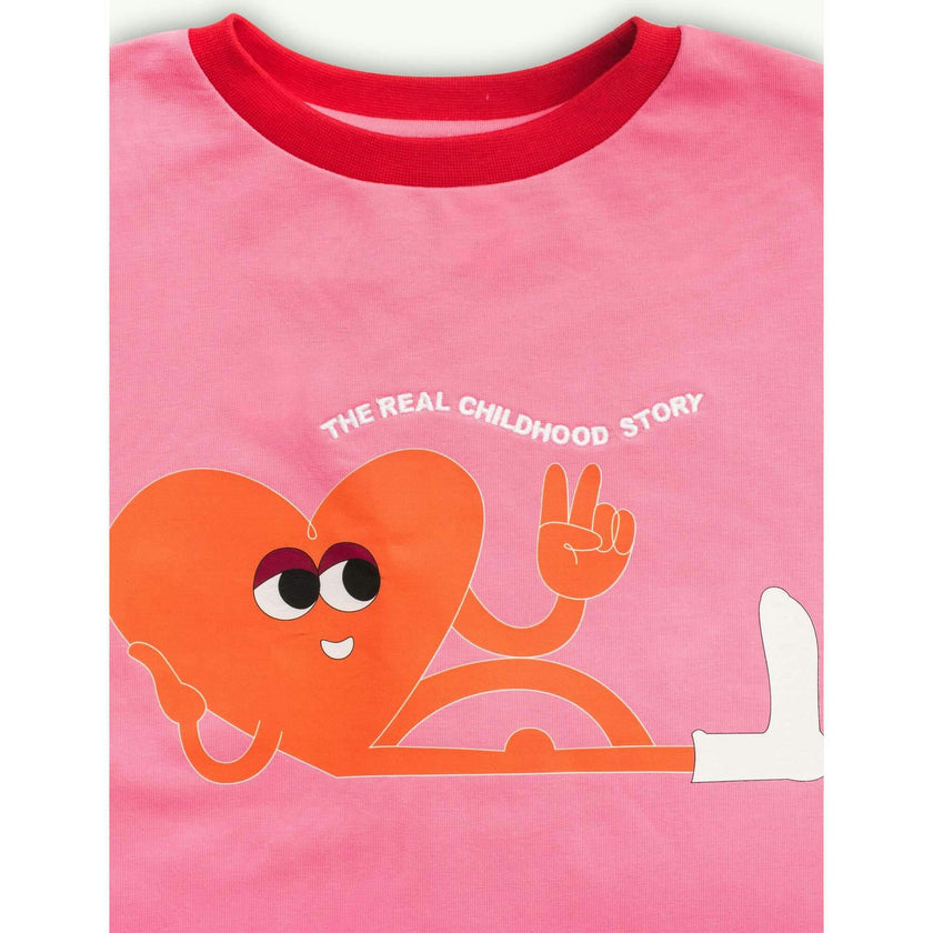 children's cotton longsleeve - candy pink