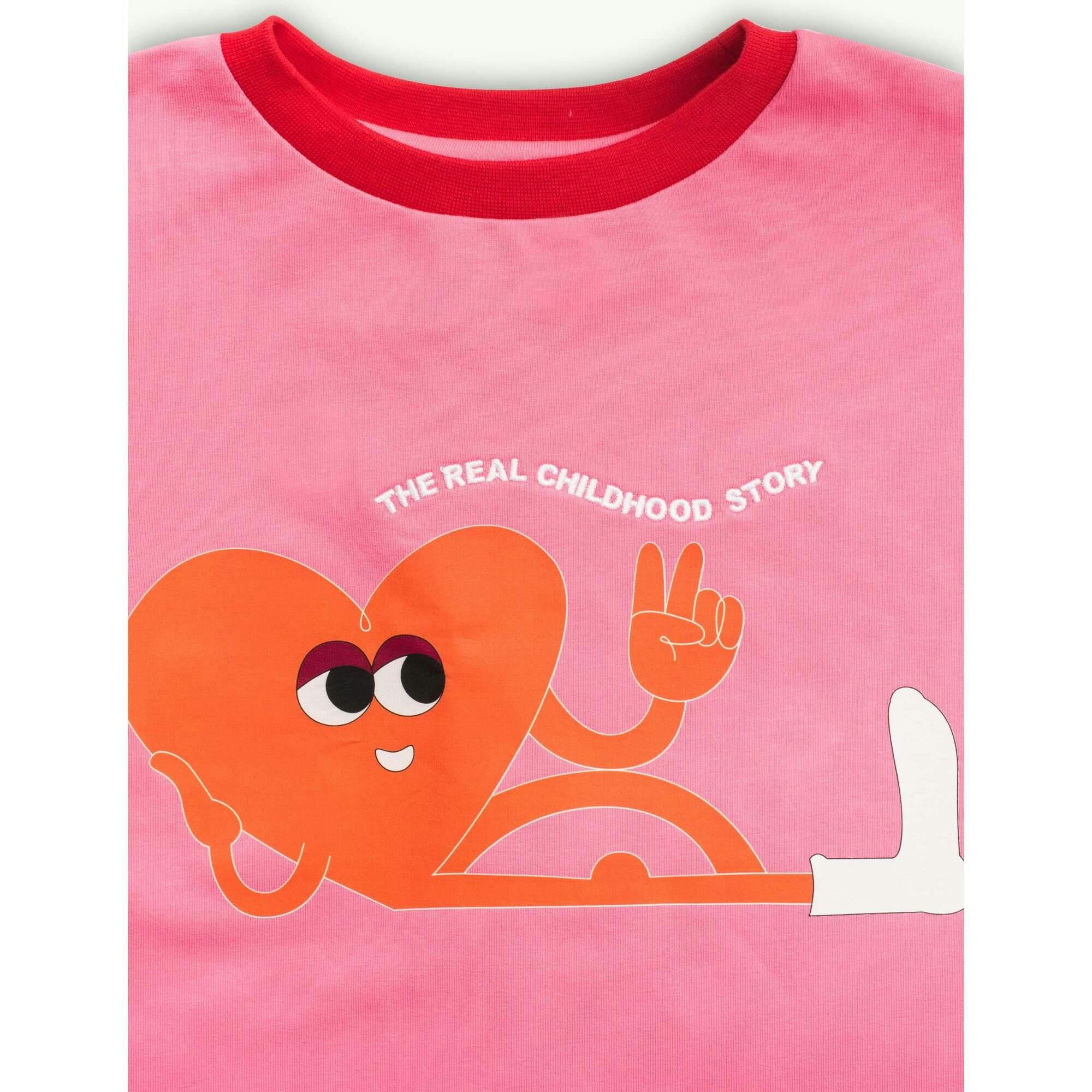 children's cotton longsleeve - candy pink