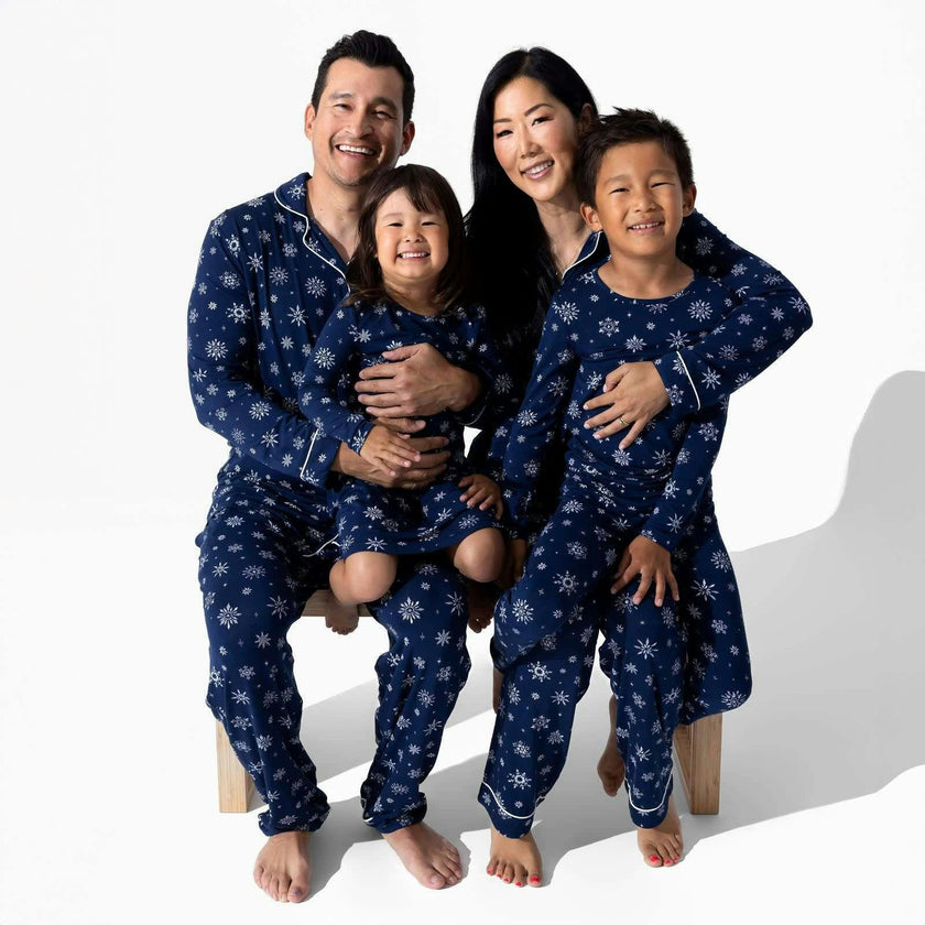 Snowflake Bamboo Men's Pajama Set