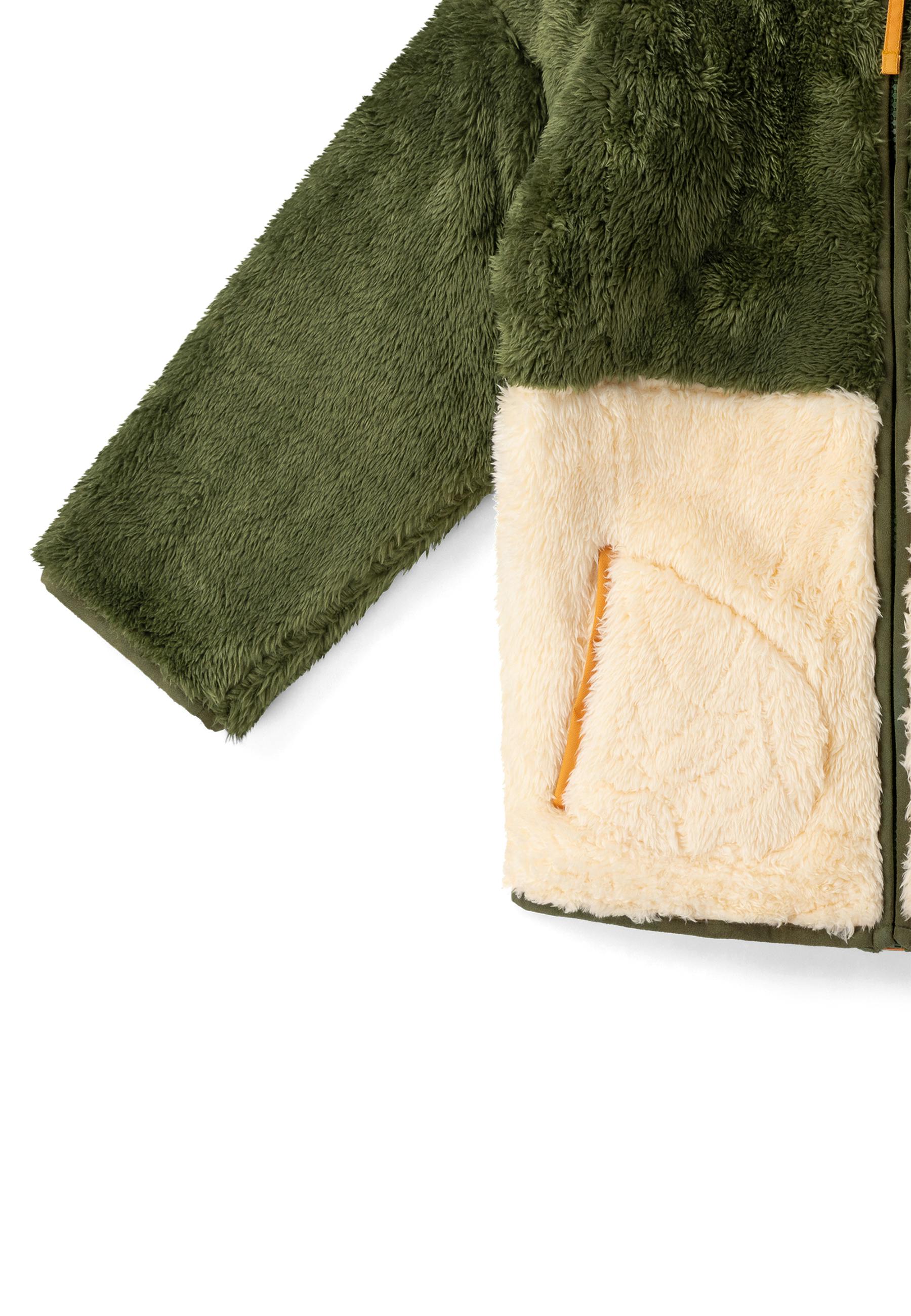 Chive Zip Up Cosy Recycled Cosy Fleece Jacket, Green