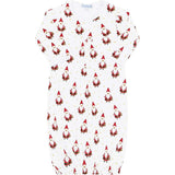 Santa Print Gown