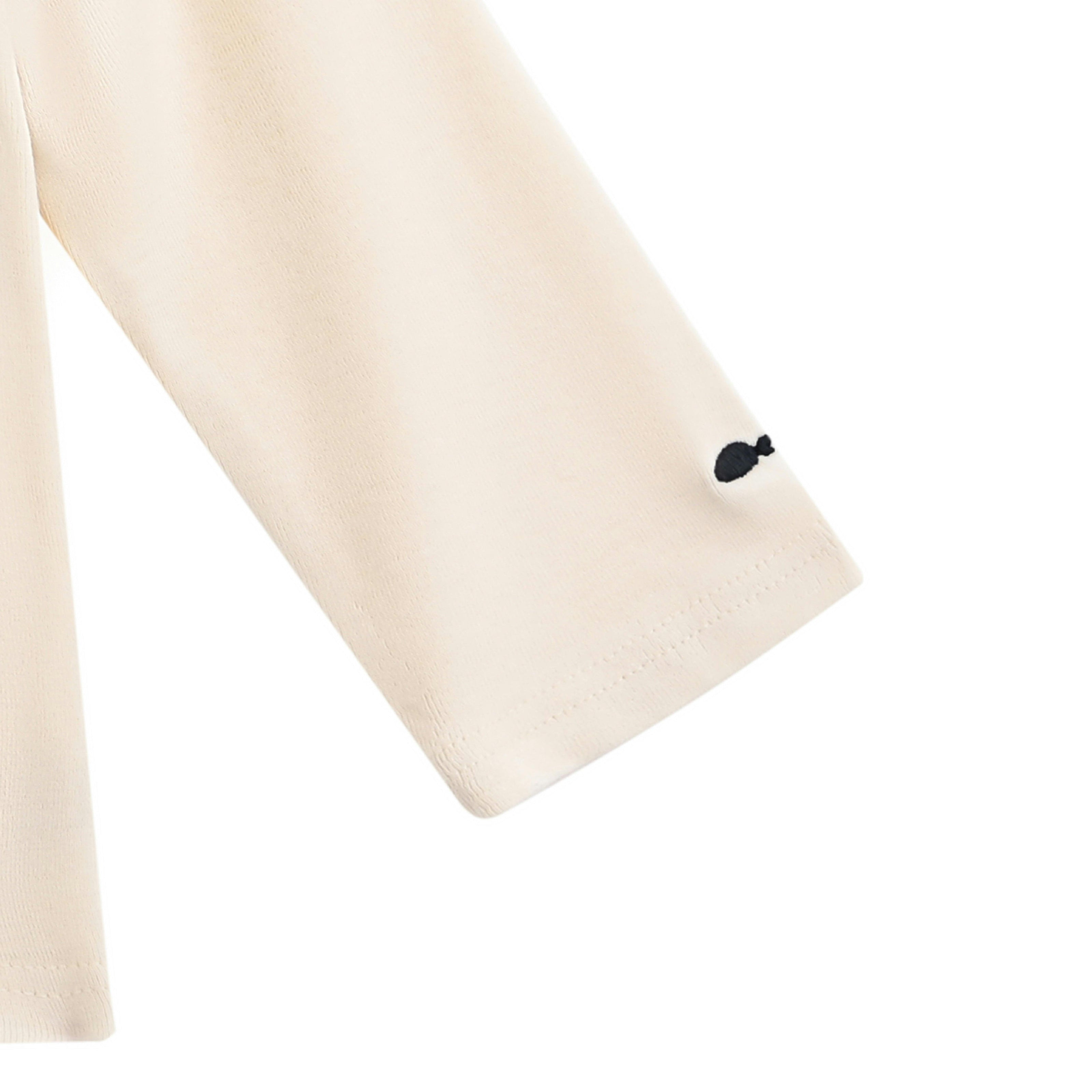 Beige Knit Long Sleeve Tee
