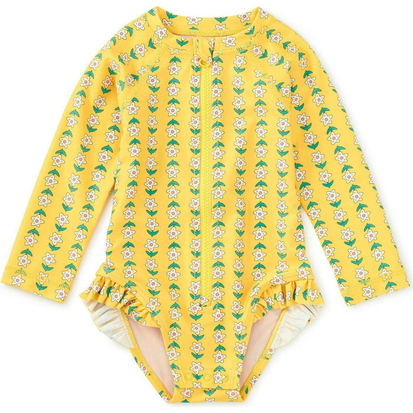 Rash Guard Baby Swimsuit, Yellow