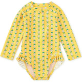 Rash Guard Baby Swimsuit, Yellow