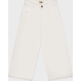 Organic Cotton Cropped Denim Wide Leg