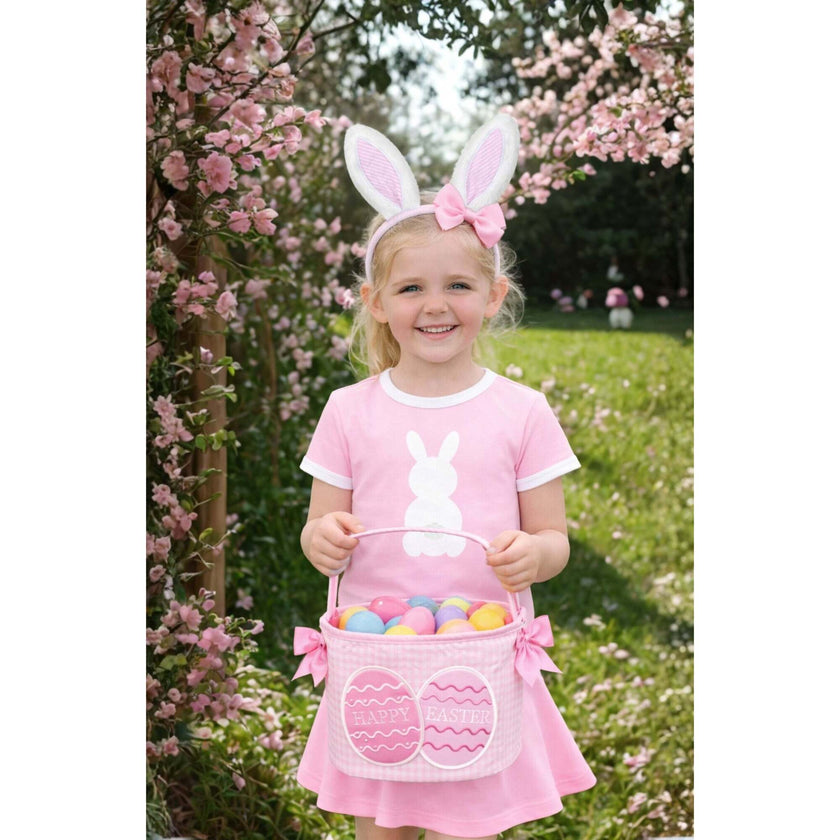 Seersucker Bunny Bow Ears