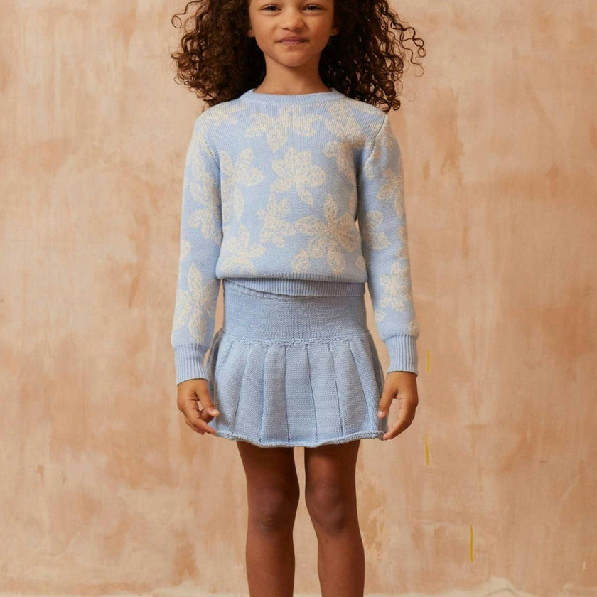 Pleated Tennis Skirt | Sky