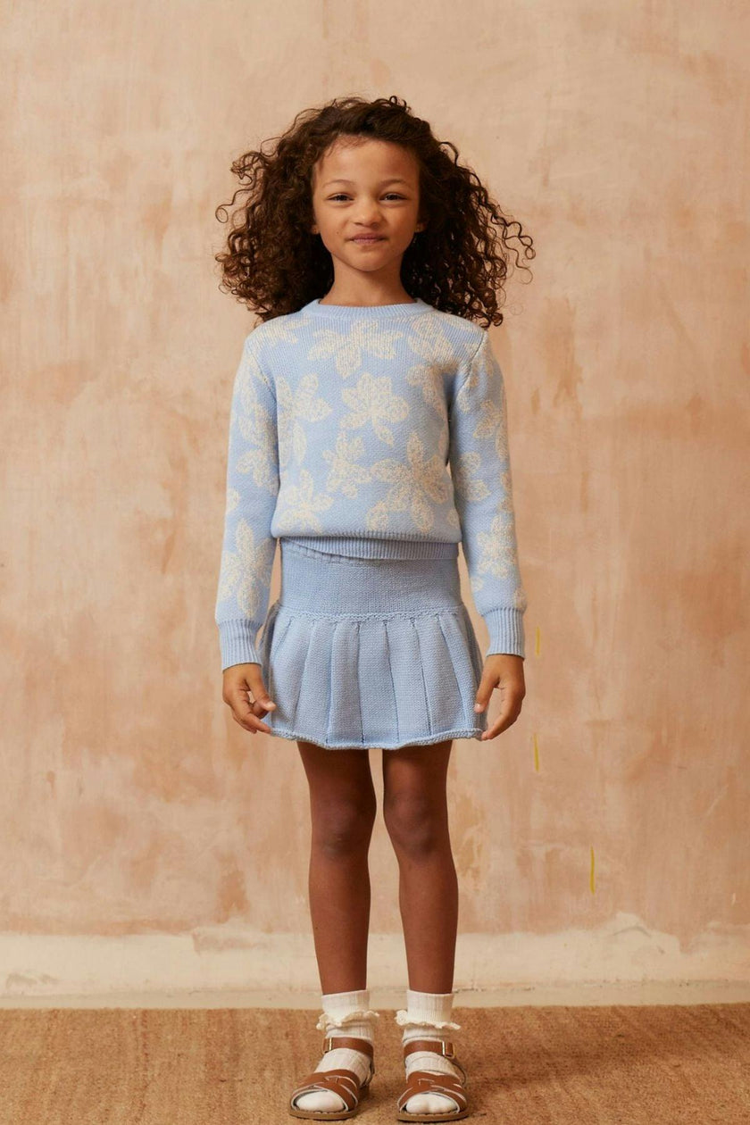 Pleated Tennis Skirt | Sky