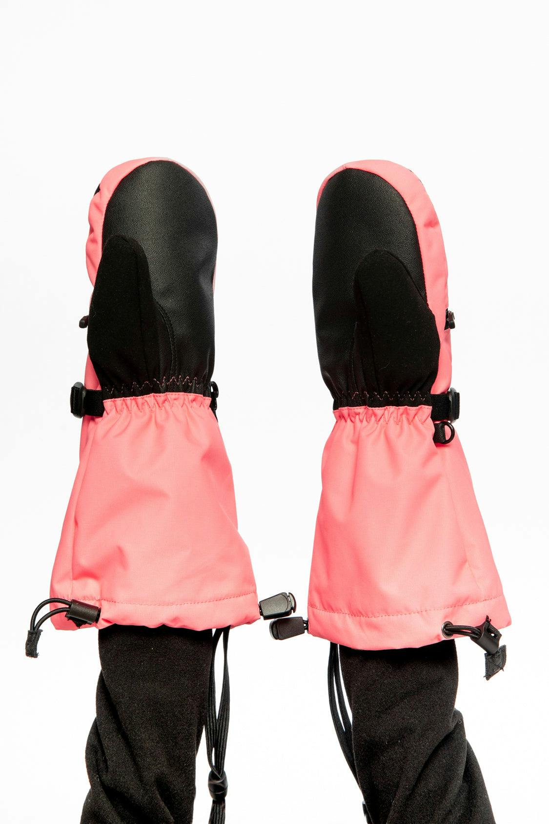 Teknik Winter Mittens Neon Coral