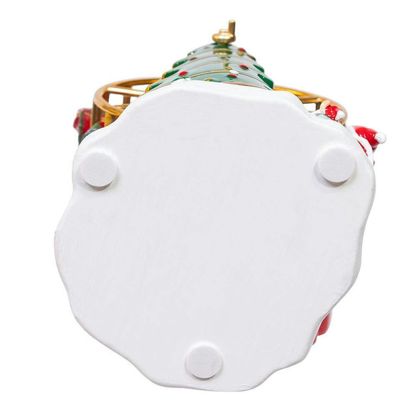 Kurt Adler 5.5-Inch Wind-Up Musical Ferris Wheel Table Piece
